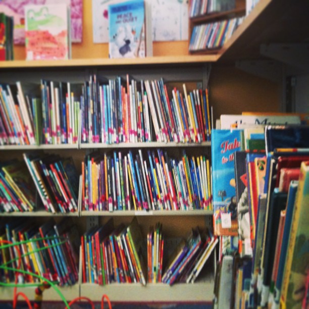 children's books at the library